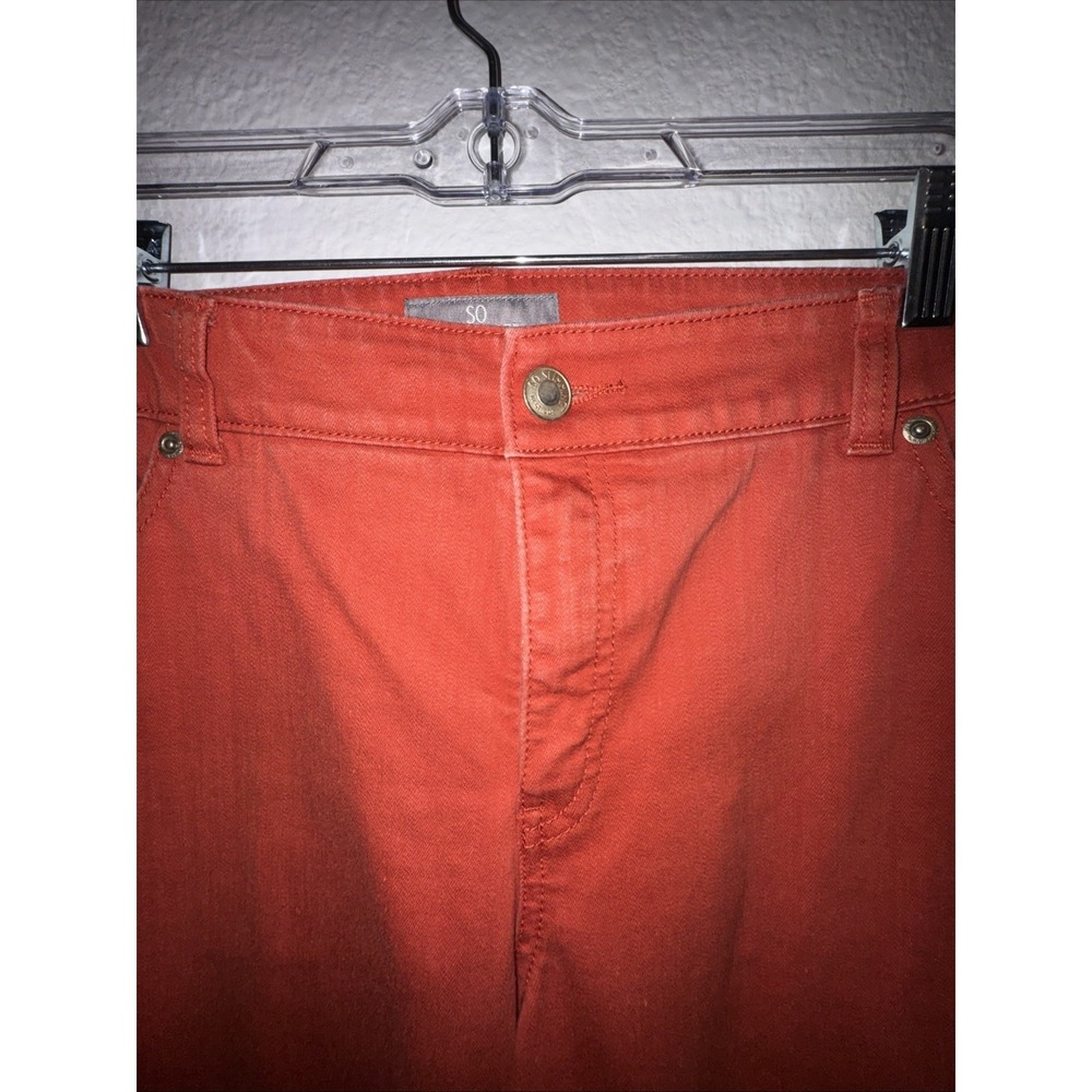 Chicos  Women's So Slimming Jeans Size 2 Chicos 12US Deep Coral  Burnt Orange - Picture 4 of 16